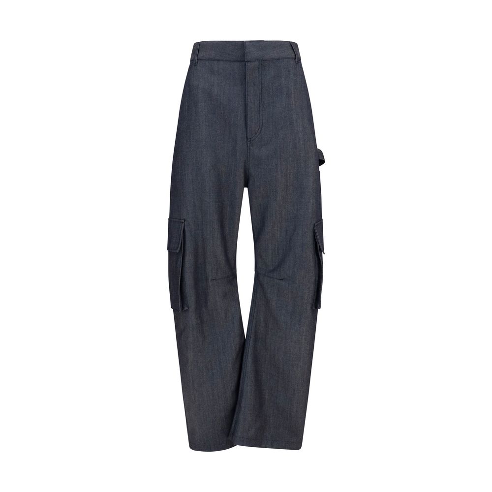 Balenciaga | Blue Wool Oves Aries Cargo Pants