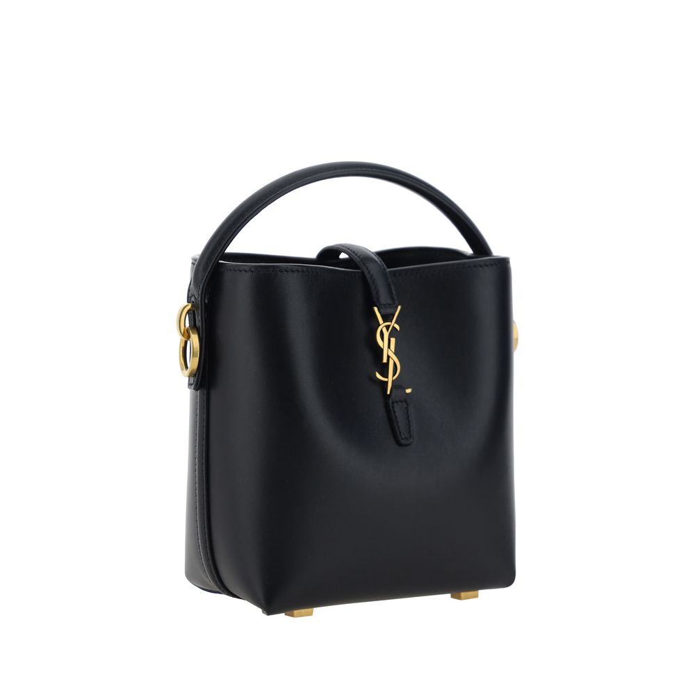 Saint Laurent | Black Calf Leather Bos Taurus Shoulder Bag