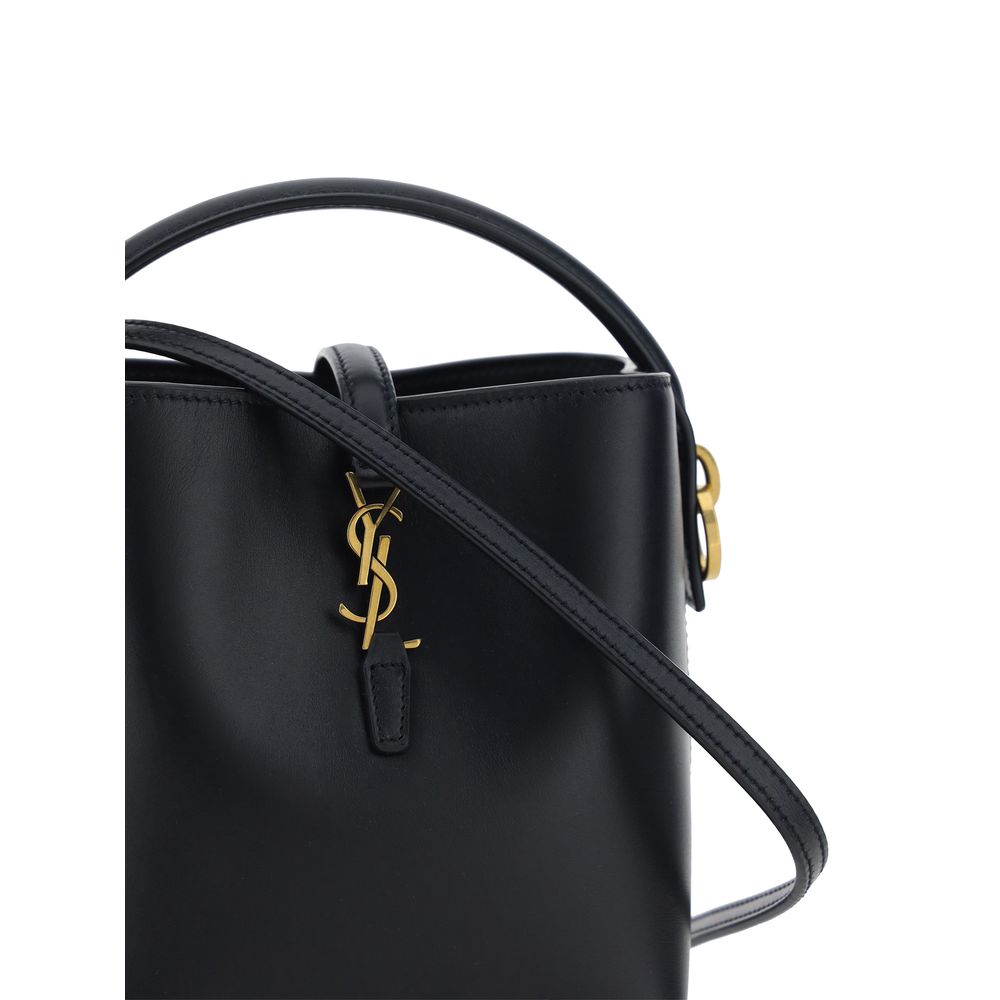 Saint Laurent | Black Calf Leather Bos Taurus Shoulder Bag