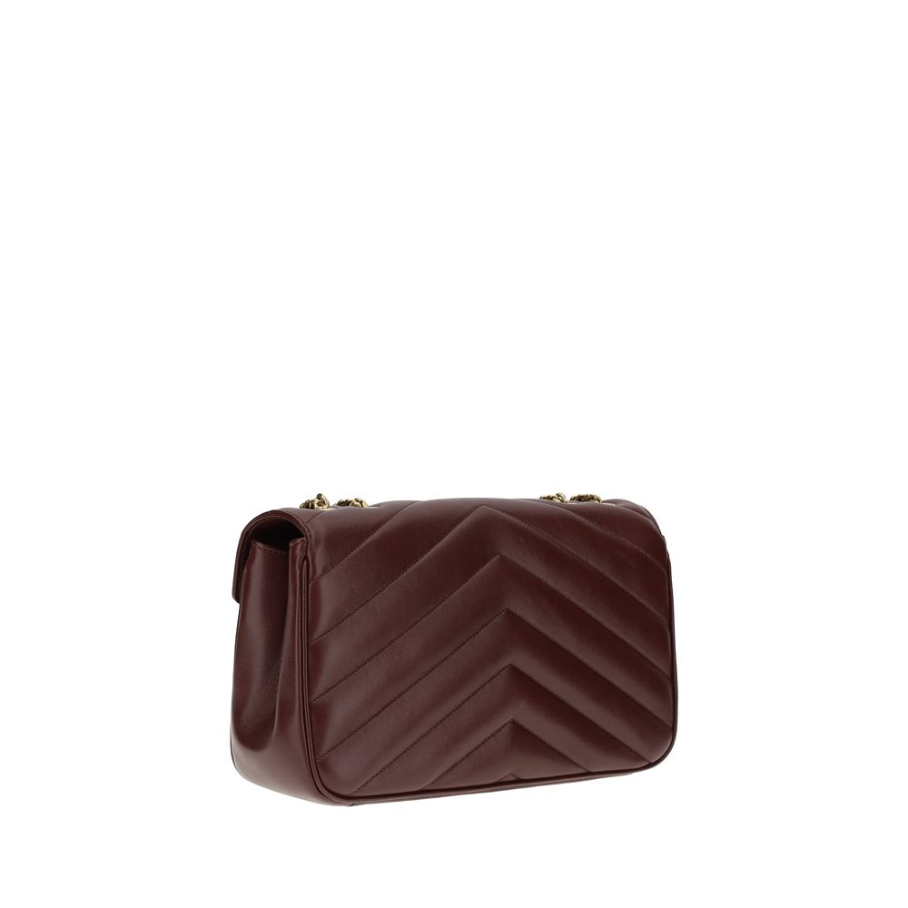 Saint Laurent | Bordeaux Lamb Ovis Aries Shoulder Bag
