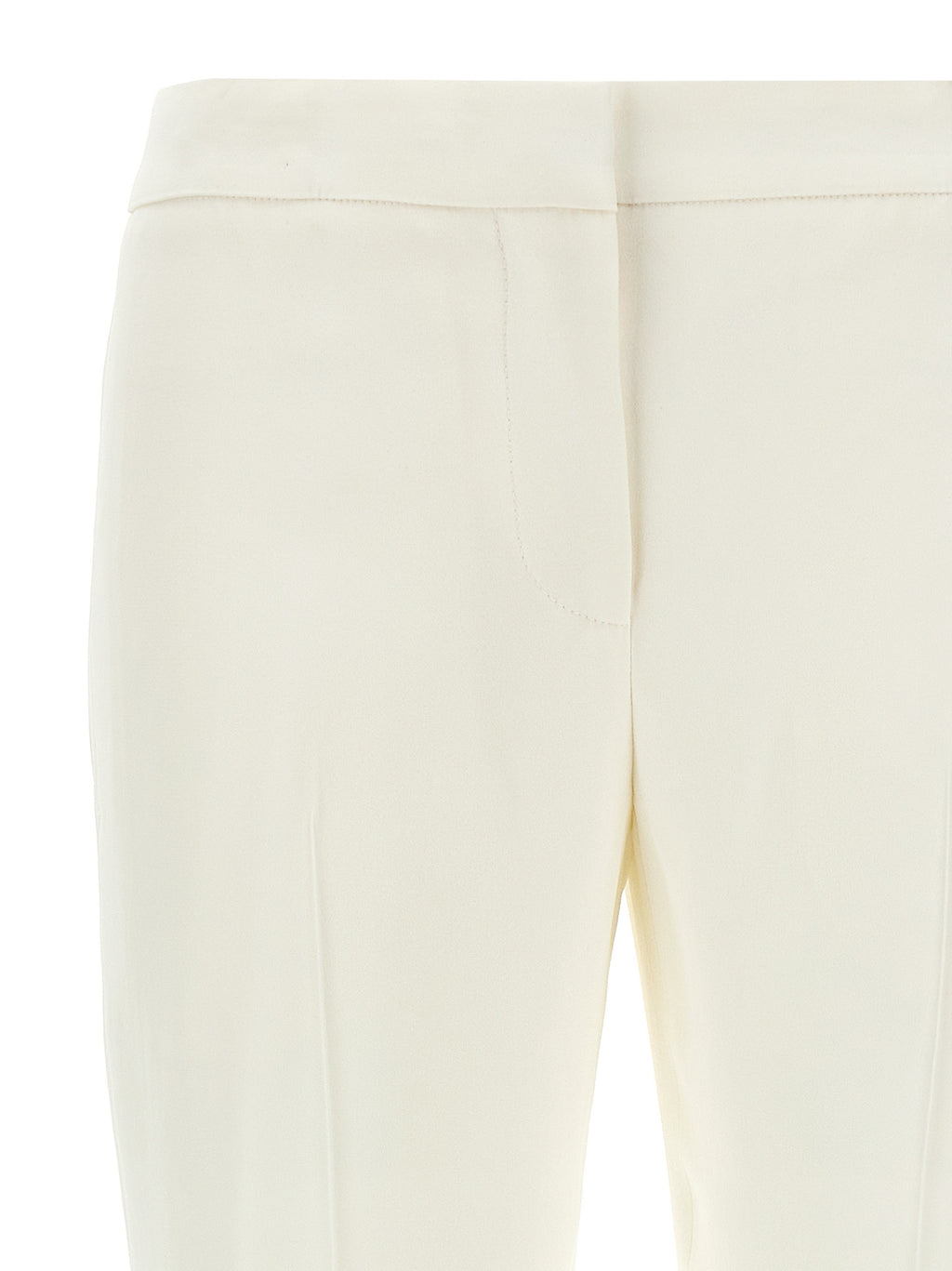 Alexander McQueen | White Viscose Casual Pants
