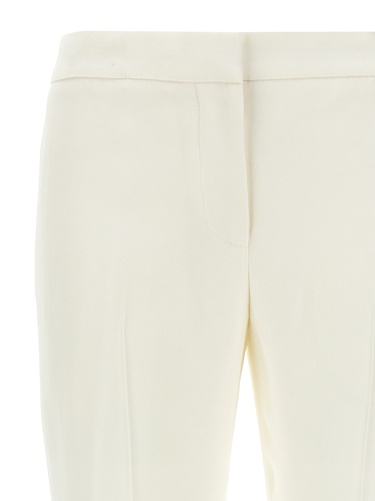 Alexander McQueen | White Viscose Casual Pants