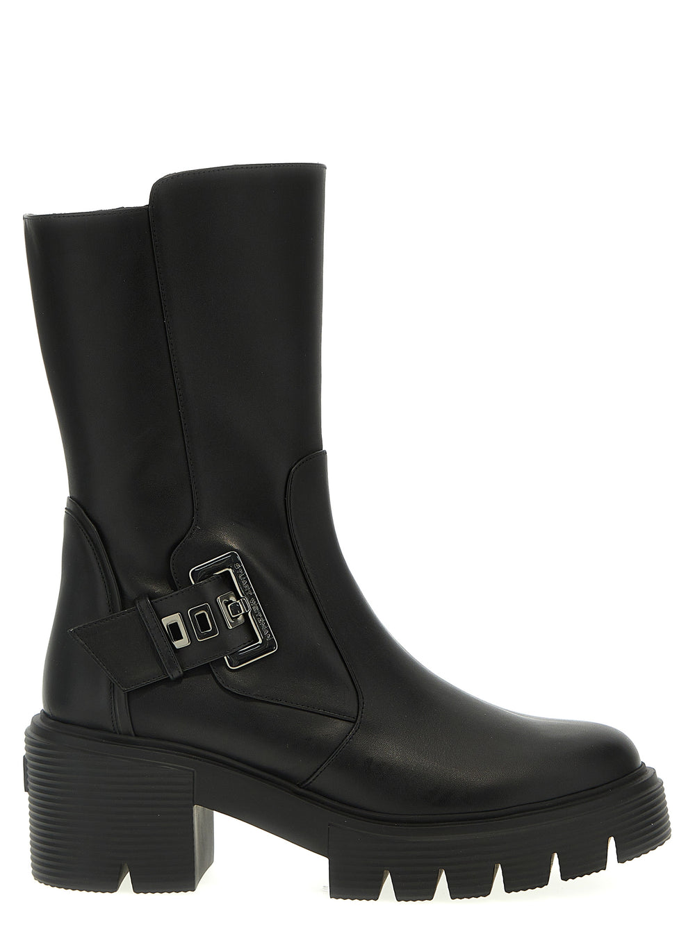 Stuart Weitzman | Black Calfskin Ankle Boots