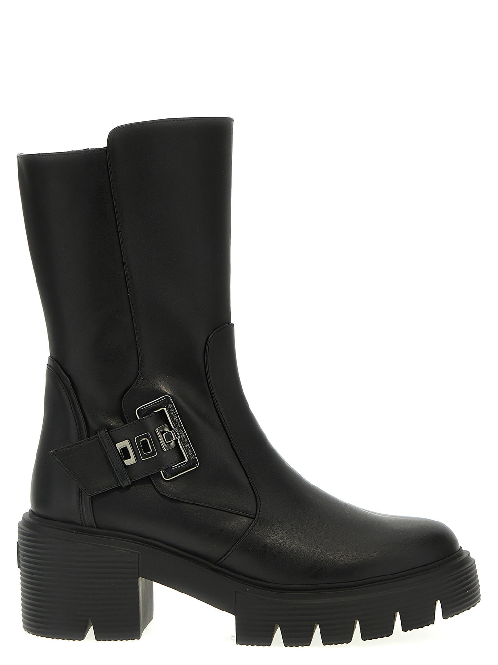 Stuart Weitzman | Black Calfskin Ankle Boots