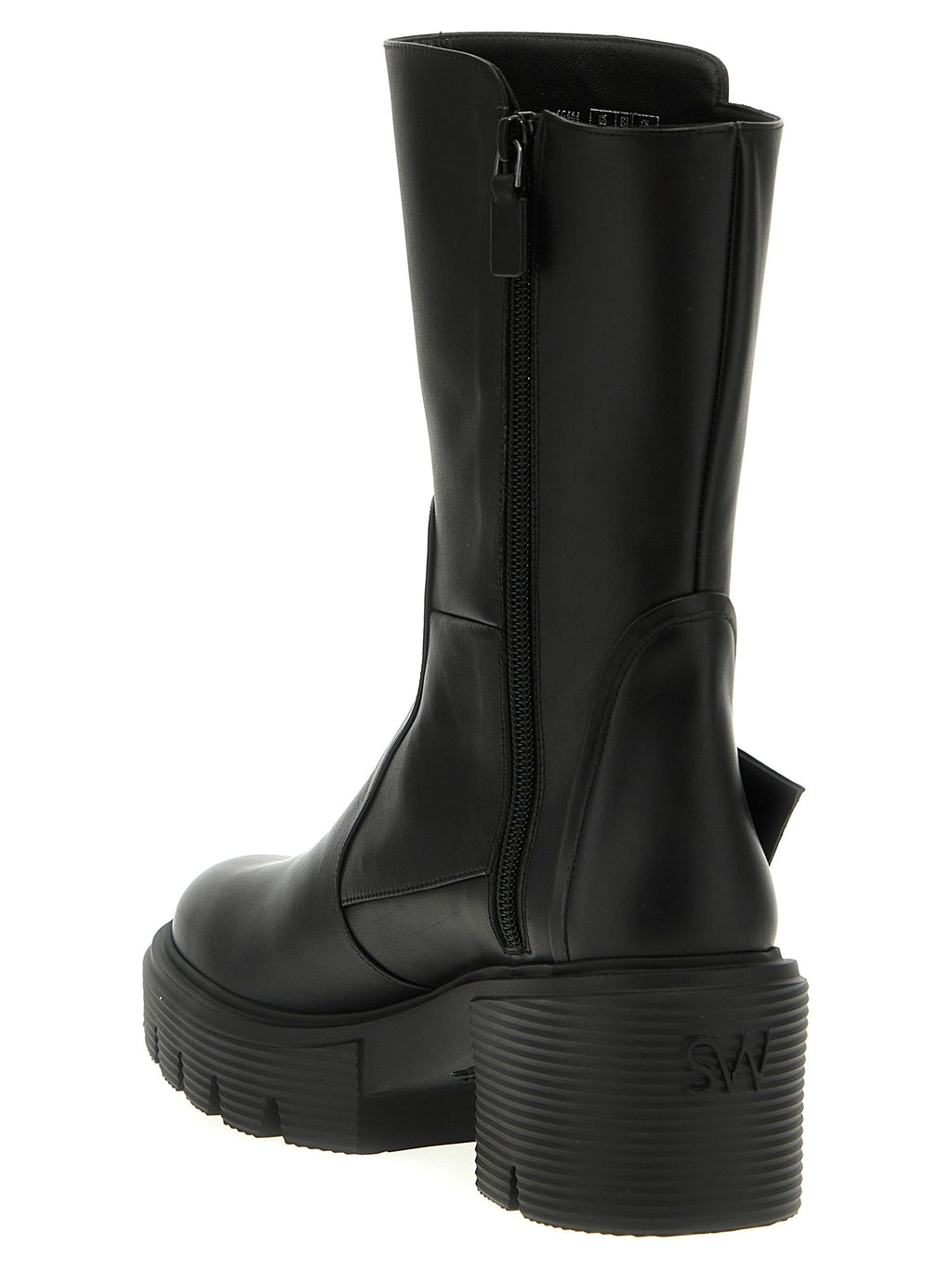 Stuart Weitzman | Black Calfskin Ankle Boots