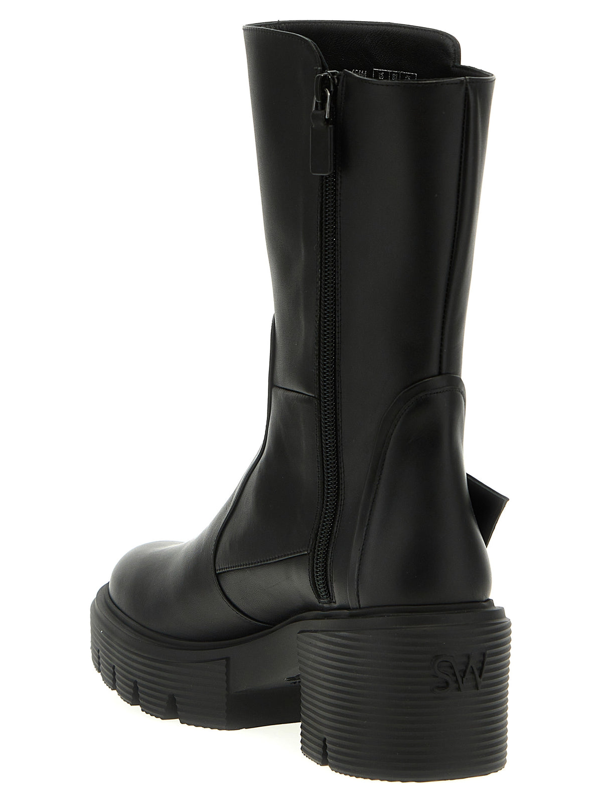 Stuart Weitzman | Black Calfskin Ankle Boots