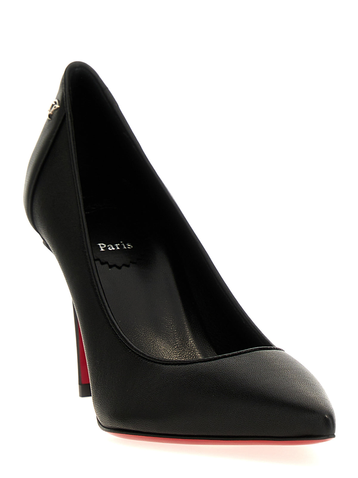 Christian Louboutin | Black Napa Leather / Calf Bos Taurus High Heel Pumps