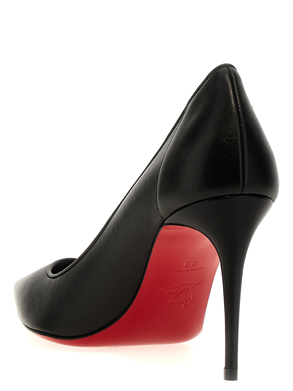 Christian Louboutin | Black Napa Leather / Calf Bos Taurus High Heel Pumps