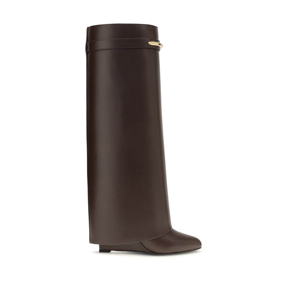 Givenchy | Brown Calf Leather Bos Taurus High Heel Boots