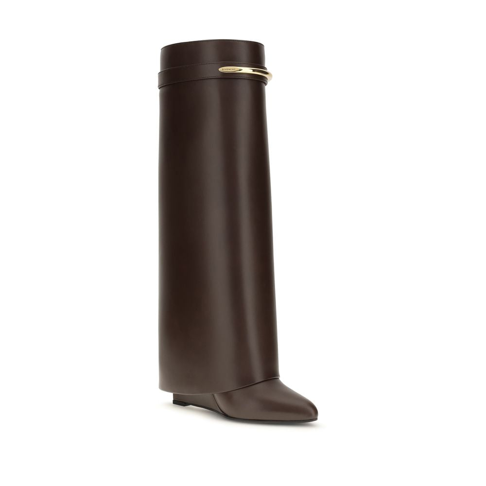 Givenchy | Brown Calf Leather Bos Taurus High Heel Boots