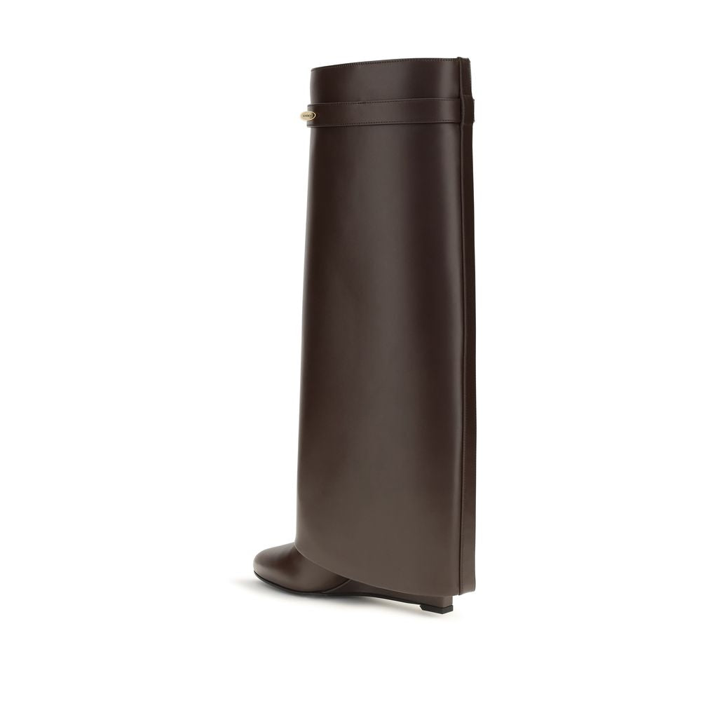 Givenchy | Brown Calf Leather Bos Taurus High Heel Boots