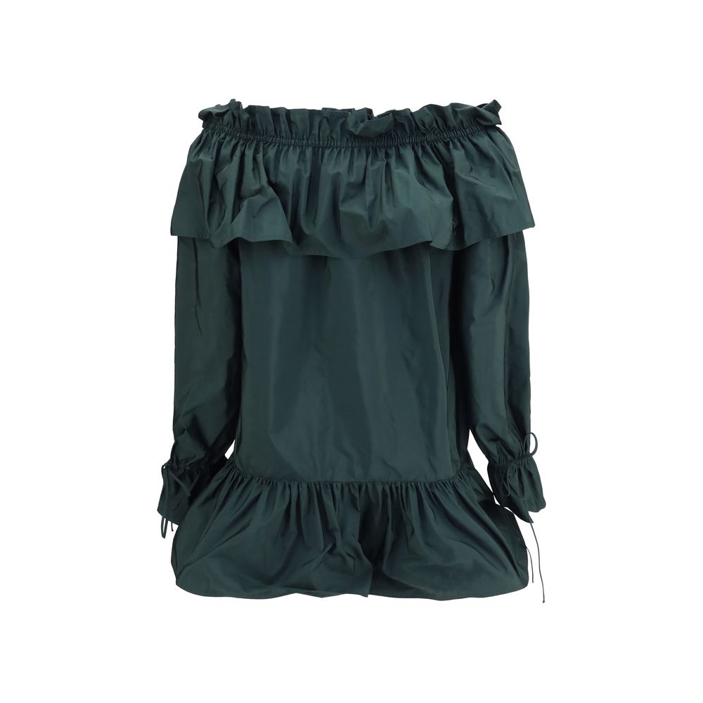 Saint Laurent | Bicolor Polyamide Casual Dress