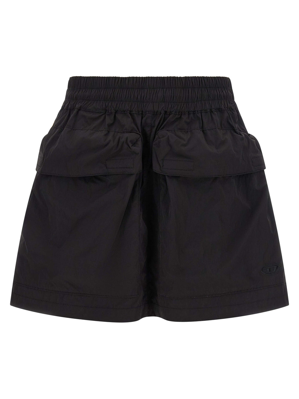 Diesel | Black Polyamide Long Skirt