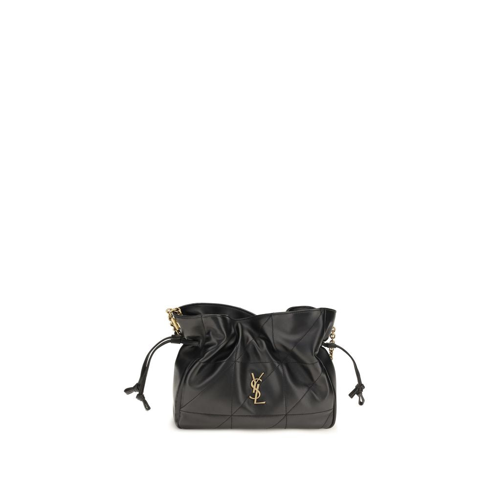 Saint Laurent | Black Lamb Ovis Aries Clutch Bag