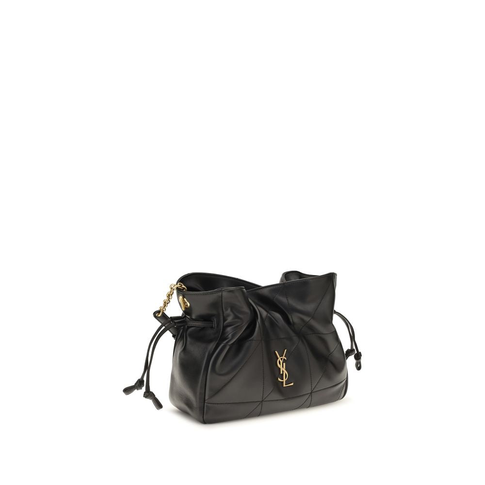 Saint Laurent | Black Lamb Ovis Aries Clutch Bag