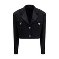 Versace | Black Wool Oves Aries Blazer