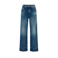 Chloé | Blue Cotton Bootcut Jeans