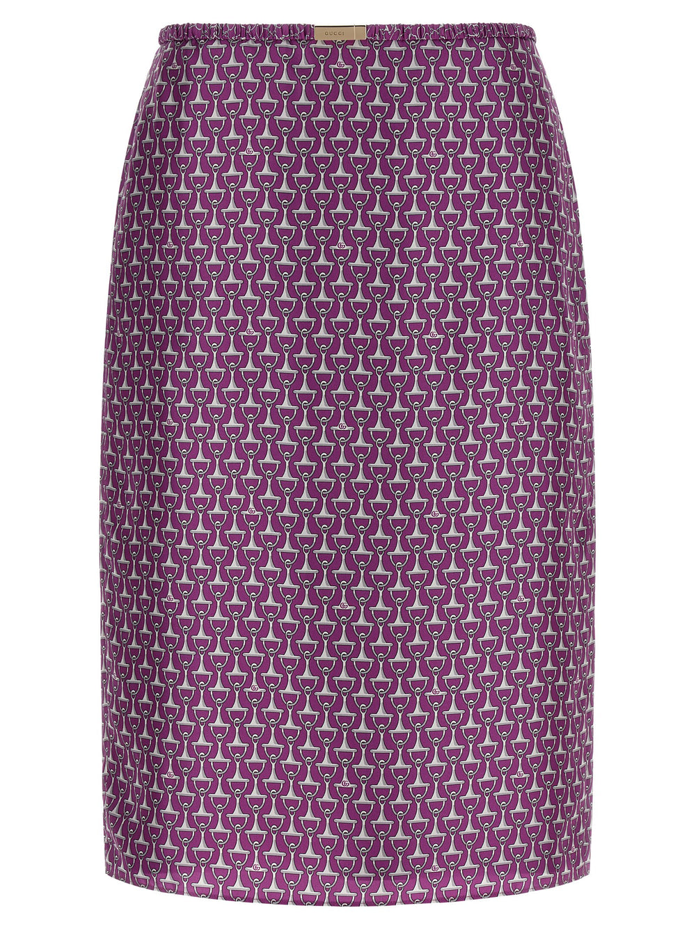Gucci | Purple Silk Midi Skirt