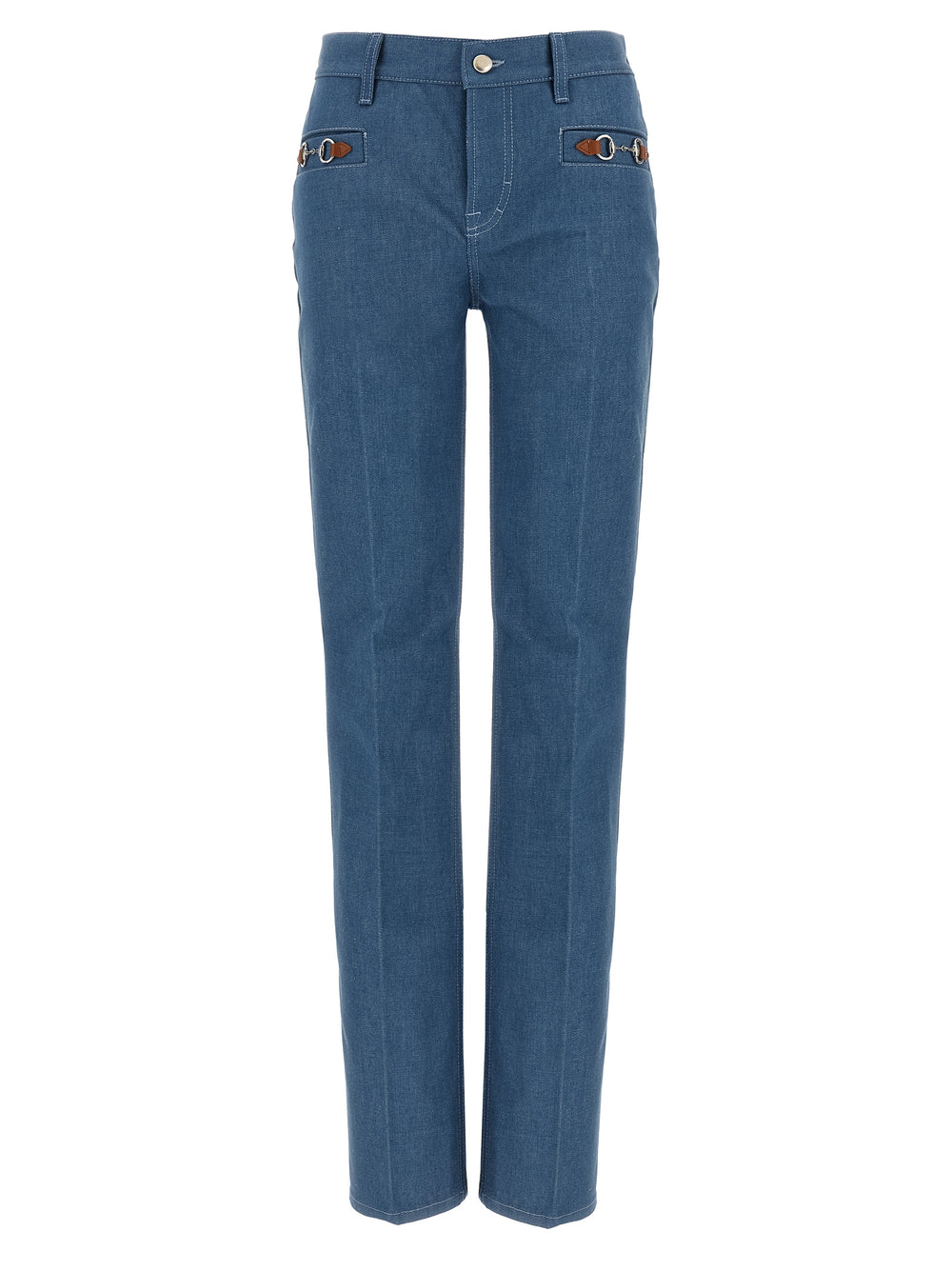 Gucci | Blue Cotton Straight-Leg Jeans