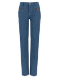 Gucci | Blue Cotton Straight-Leg Jeans