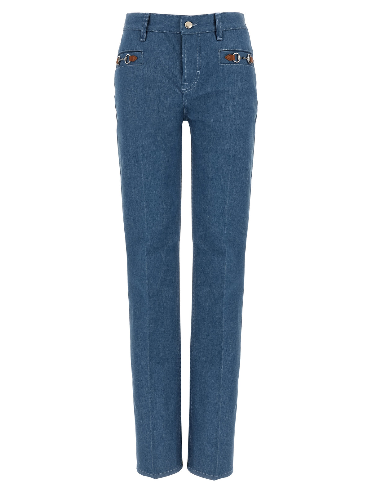 Gucci | Blue Cotton Straight-Leg Jeans