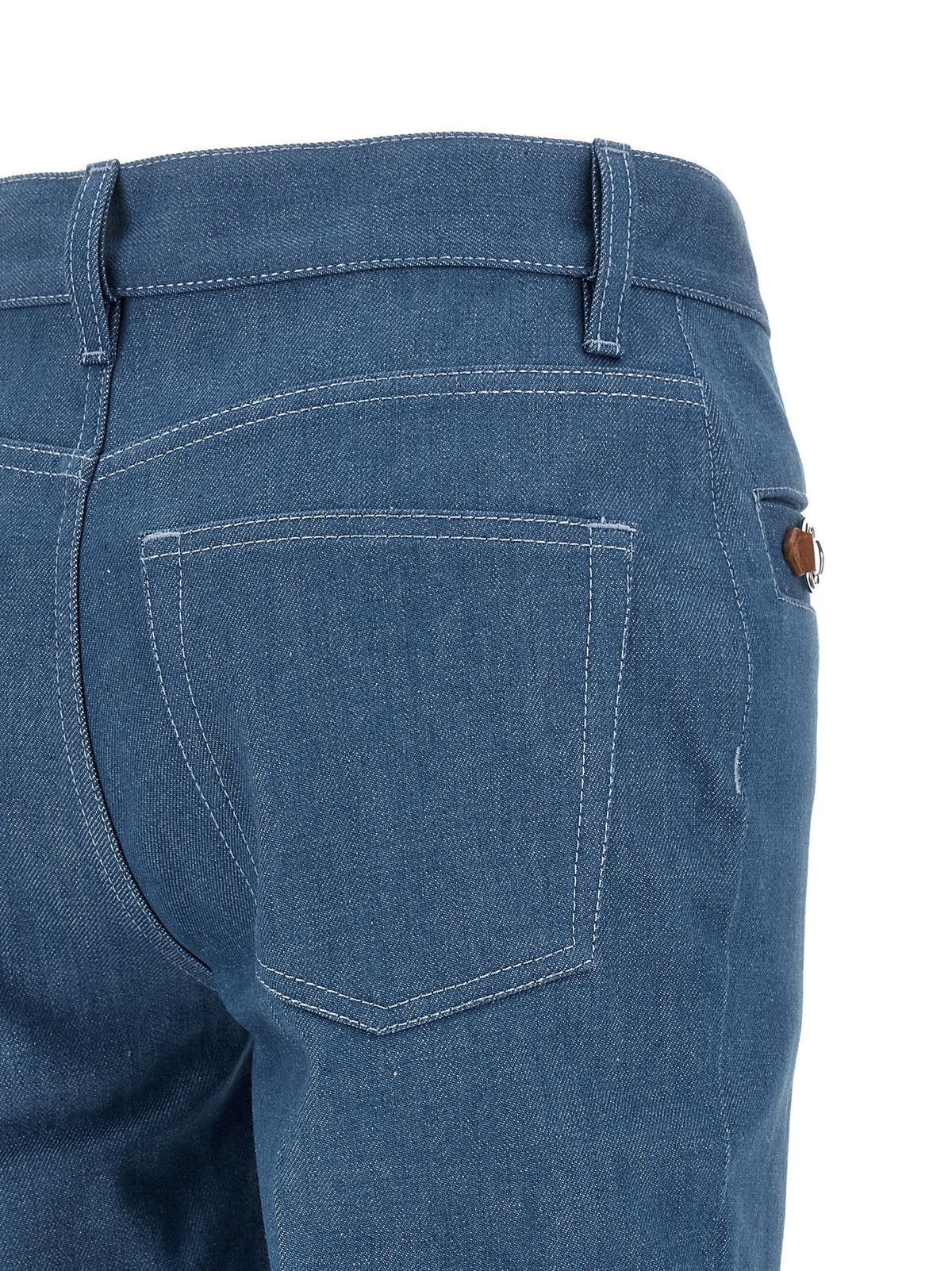 Gucci | Blue Cotton Straight-Leg Jeans