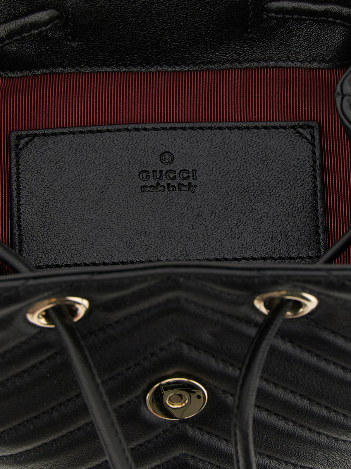 Gucci | Black Lamb Leather Backpack