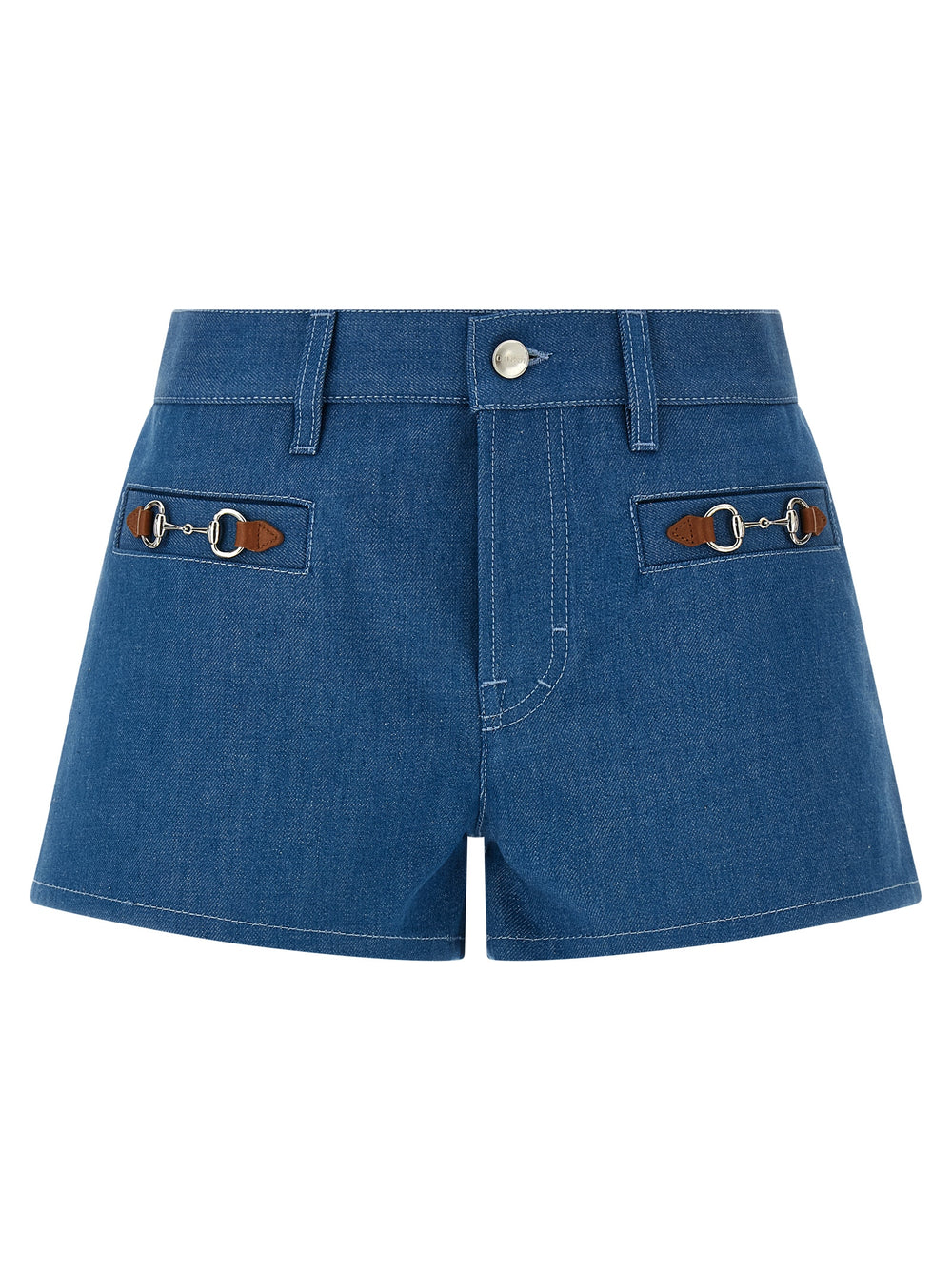 Gucci | Blue Cotton Bermuda Shorts