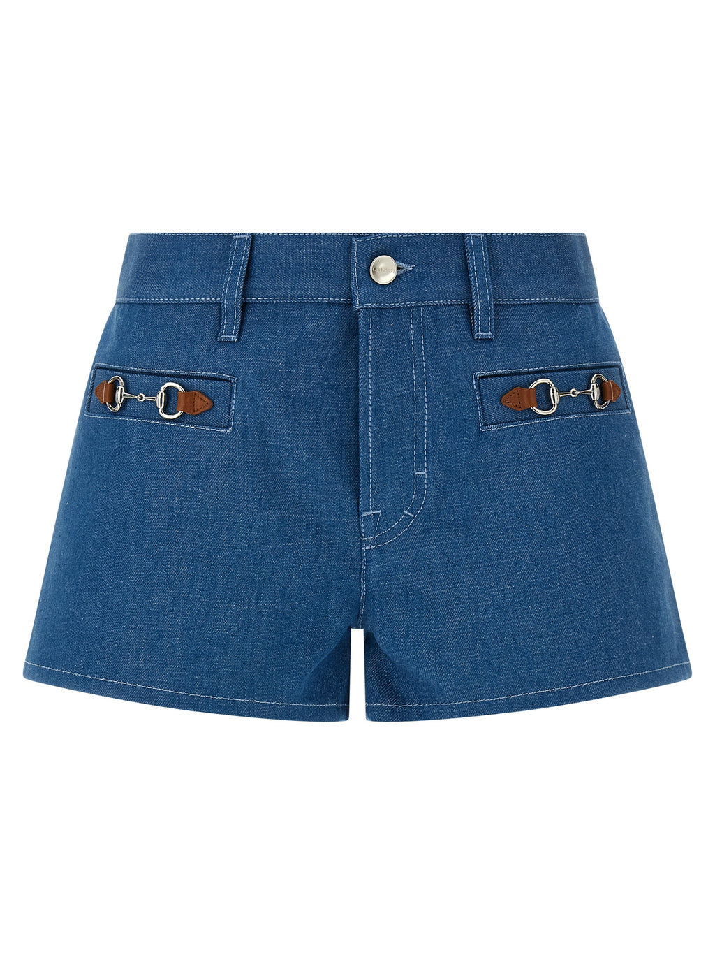 Gucci | Blue Cotton Bermuda Shorts