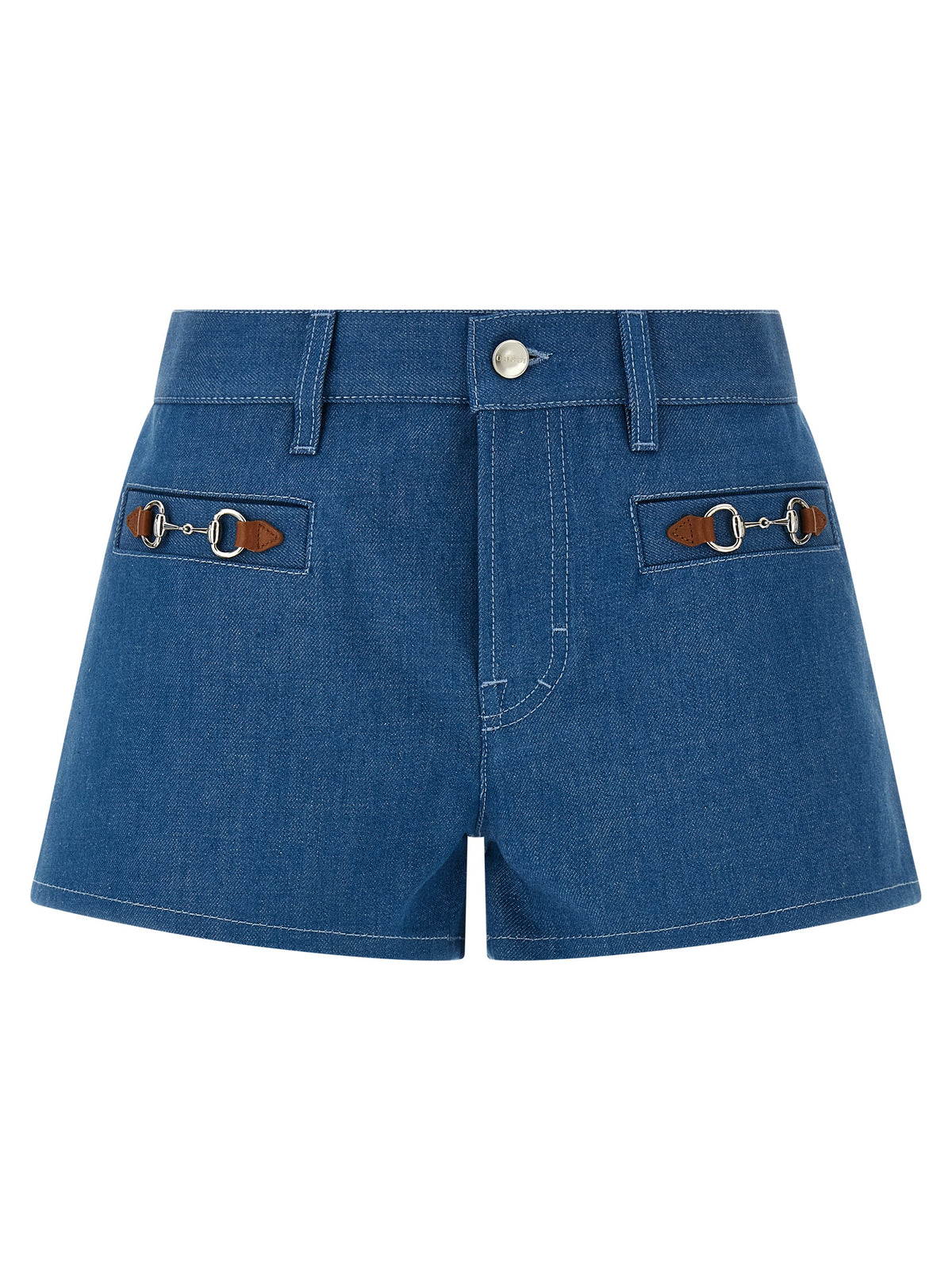 Gucci | Blue Cotton Bermuda Shorts