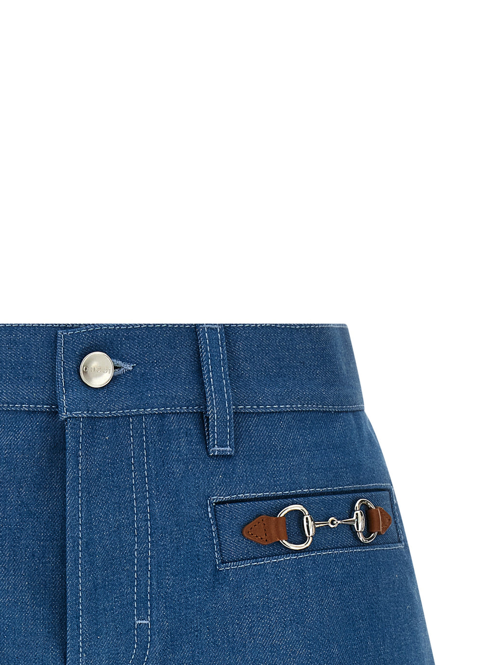 Gucci | Blue Cotton Bermuda Shorts