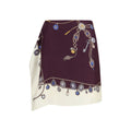 Versace | Bordeaux Silk Mini Skirt