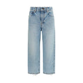 Balenciaga | Blue Cotton Cropped Jeans