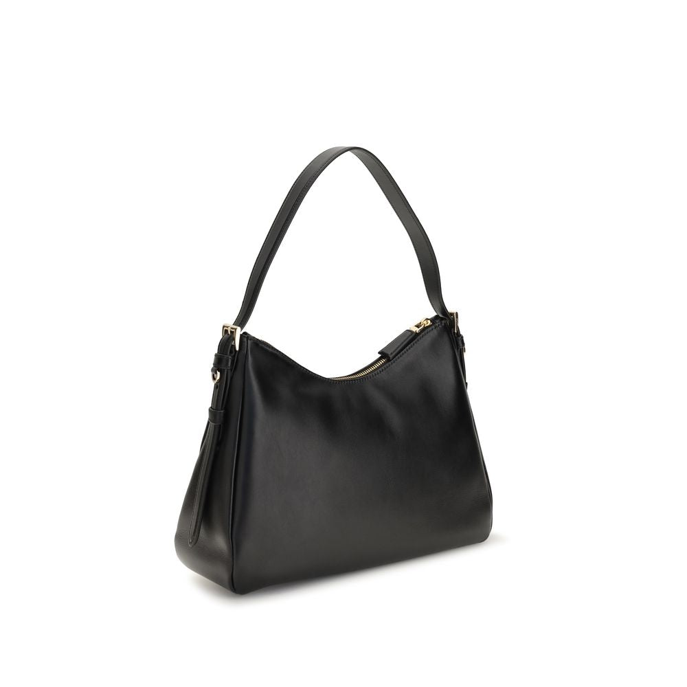 Prada | Black Calf Leather Bos Taurus Shoulder Bag