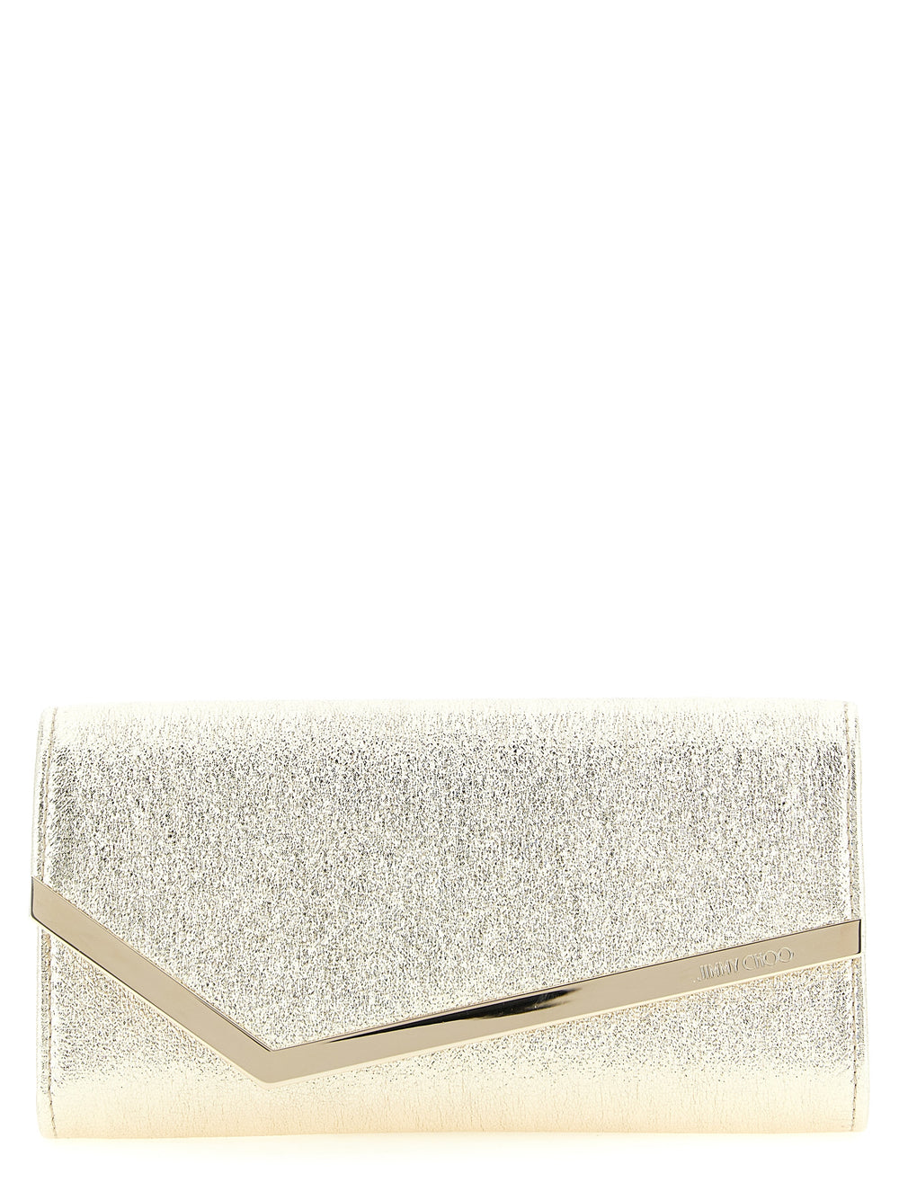 Jimmy Choo | Gold Lamb Leather Clutch Bag