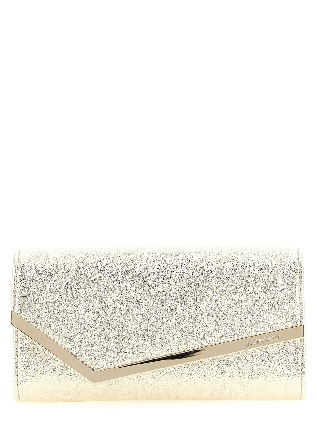 Jimmy Choo | Gold Lamb Leather Clutch Bag