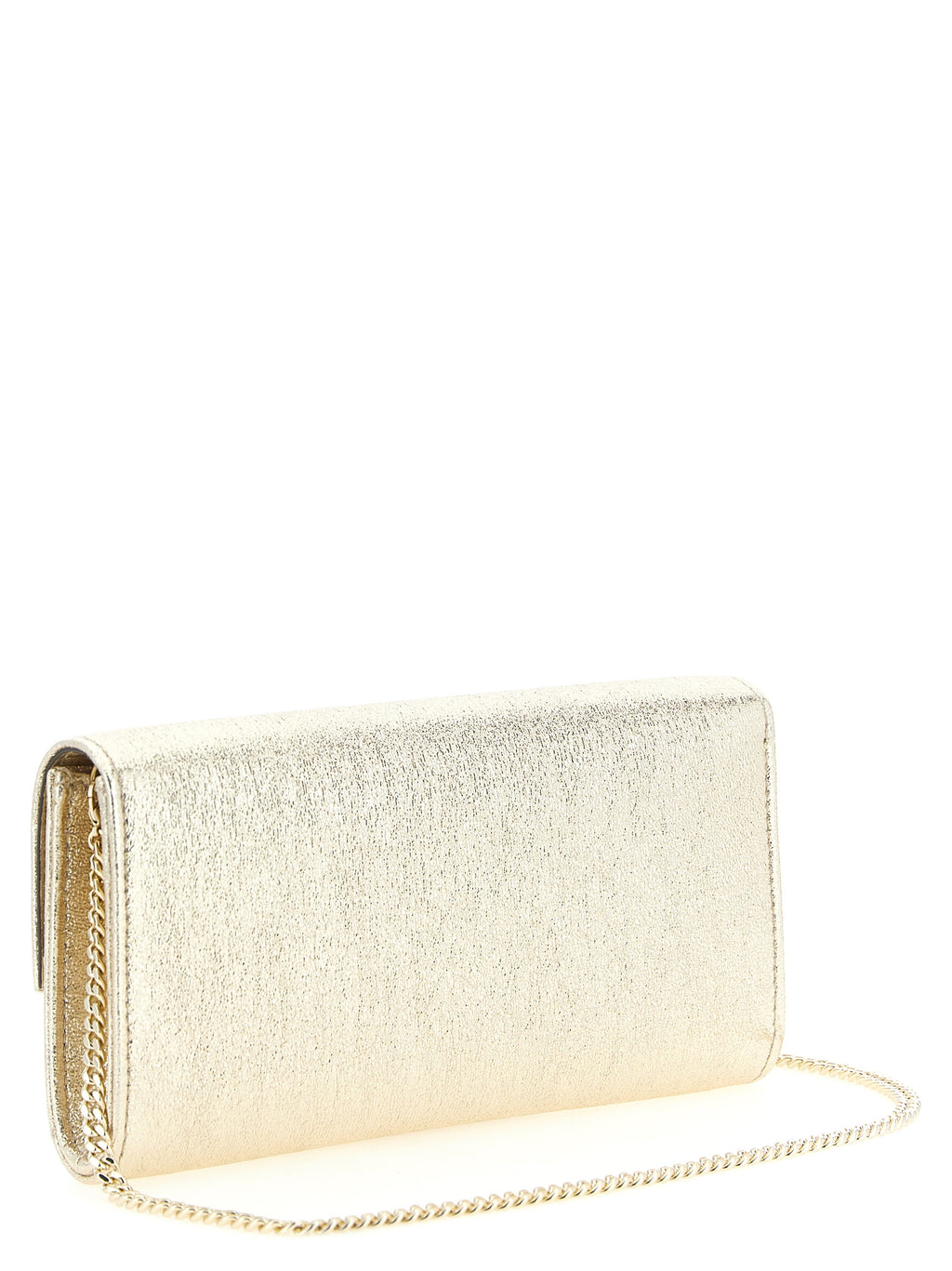 Jimmy Choo | Gold Lamb Leather Clutch Bag