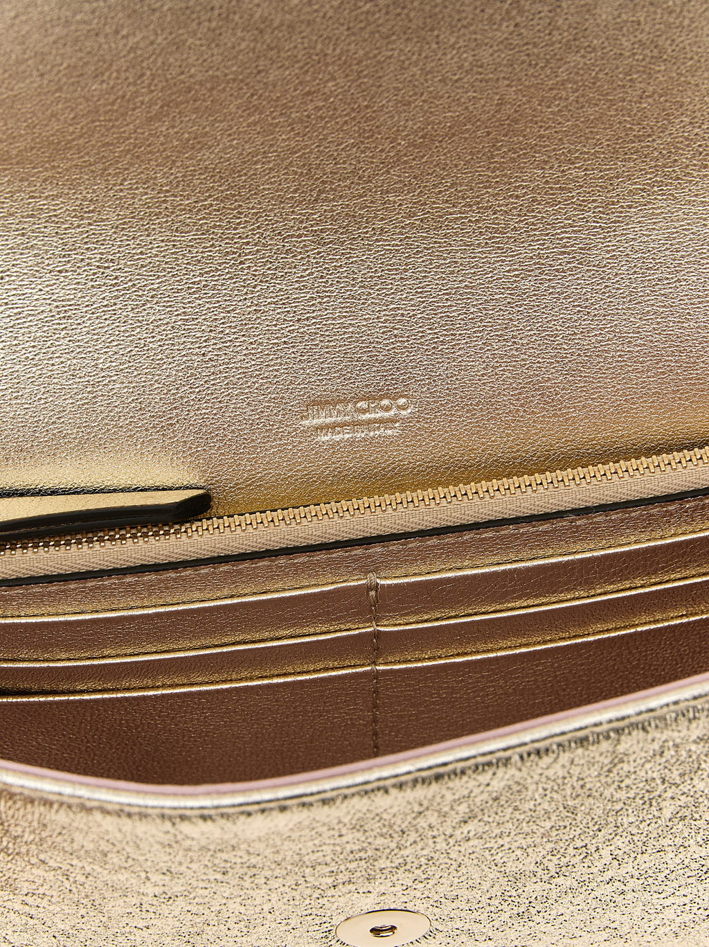 Jimmy Choo | Gold Lamb Leather Clutch Bag