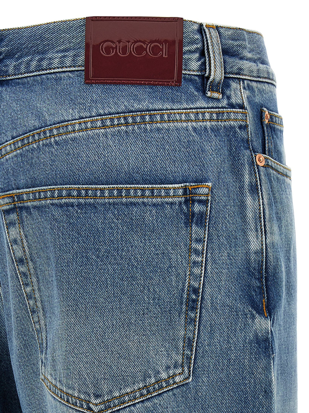 Gucci | Blue Cotton Boyfriend Jeans