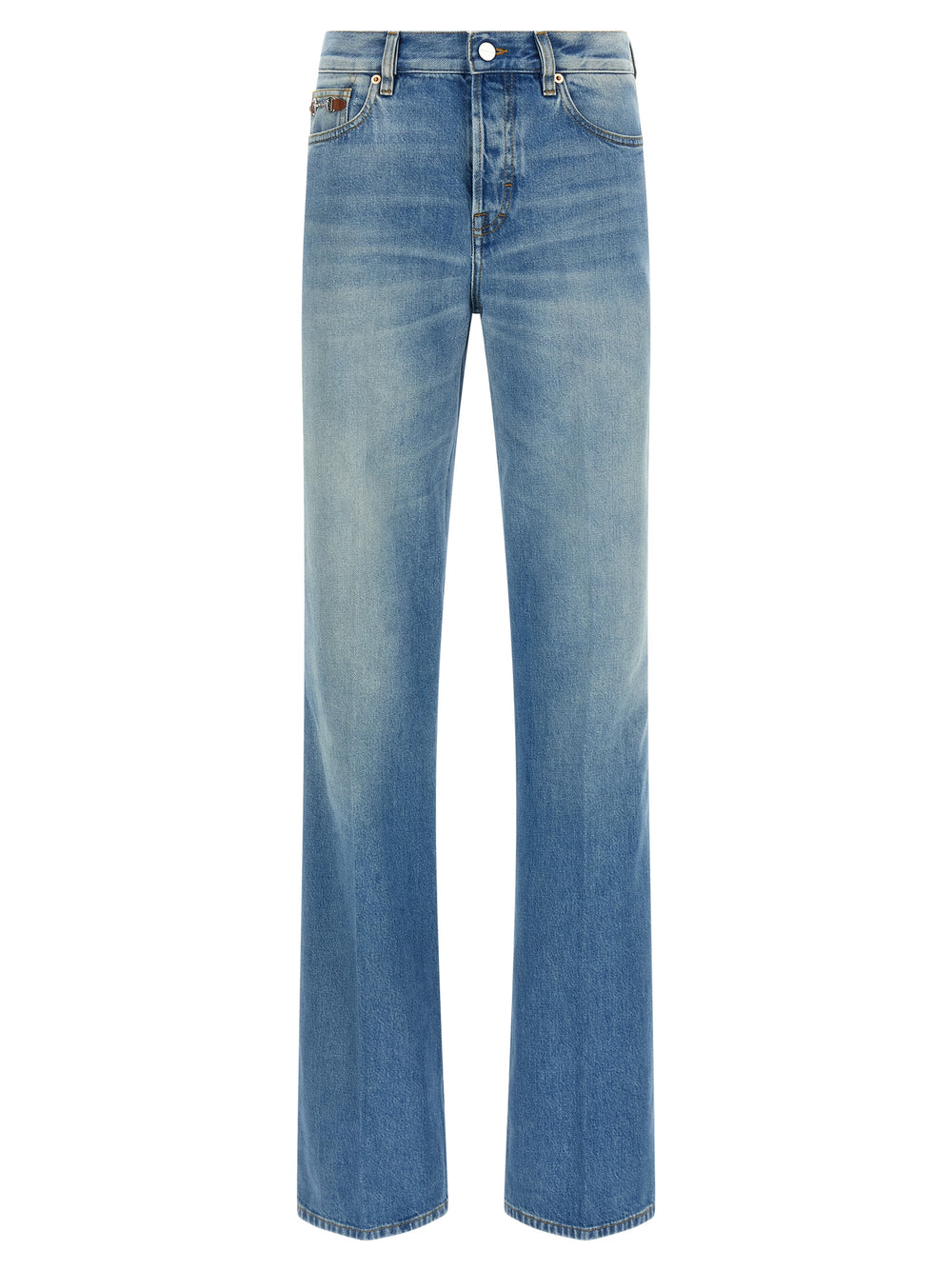 Gucci | Blue Cotton Flared Jeans