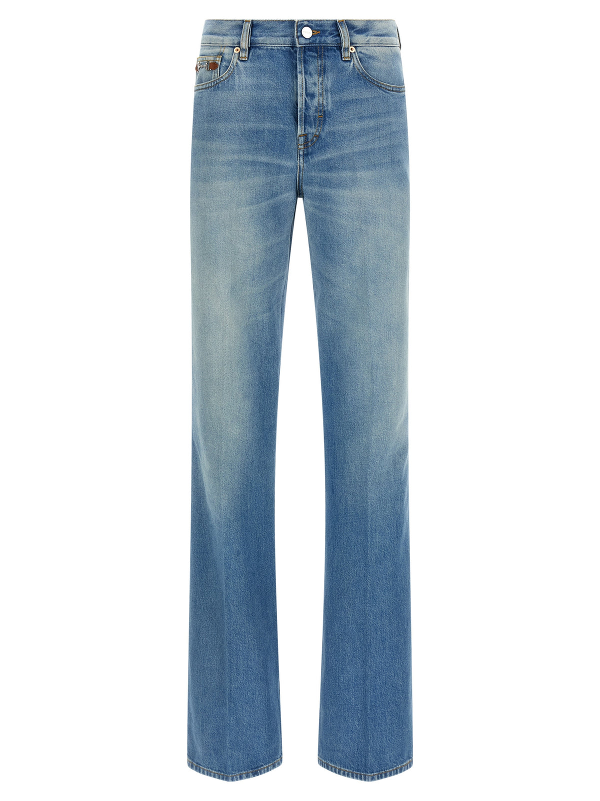 Gucci | Blue Cotton Flared Jeans