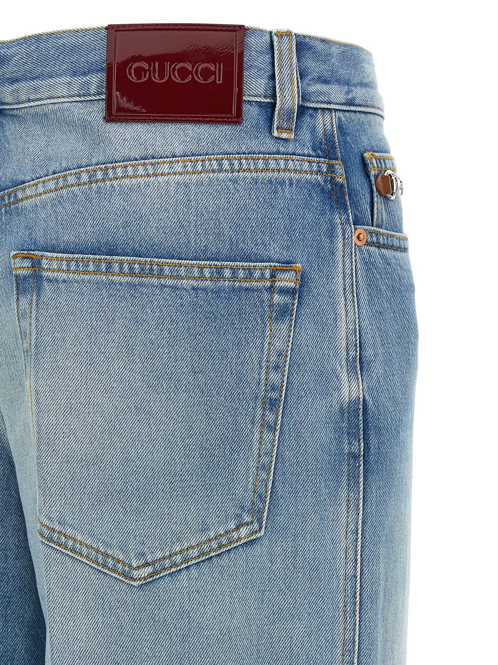 Gucci | Blue Cotton Flared Jeans