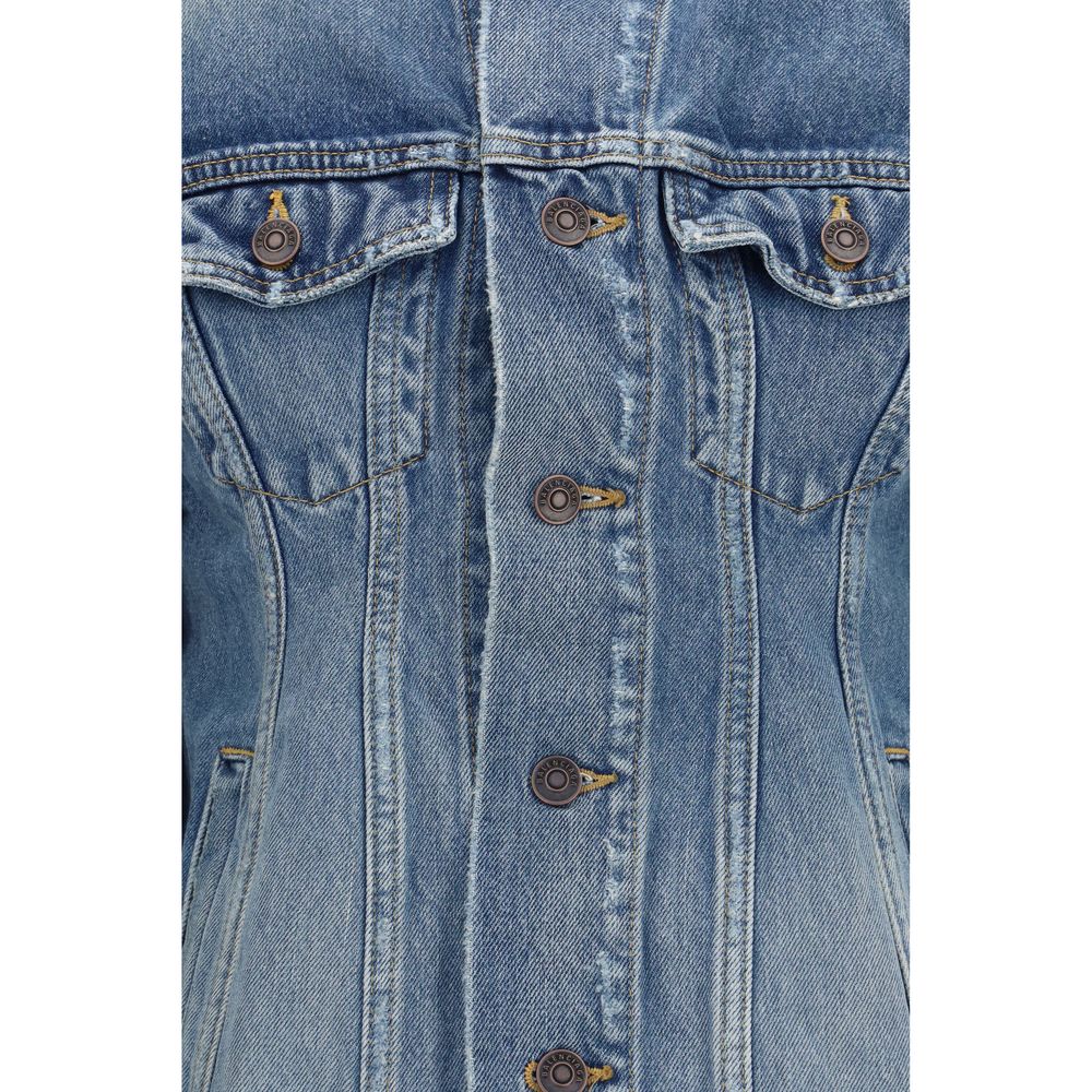 Balenciaga | Blue Wool Oves Aries Denim Jacket