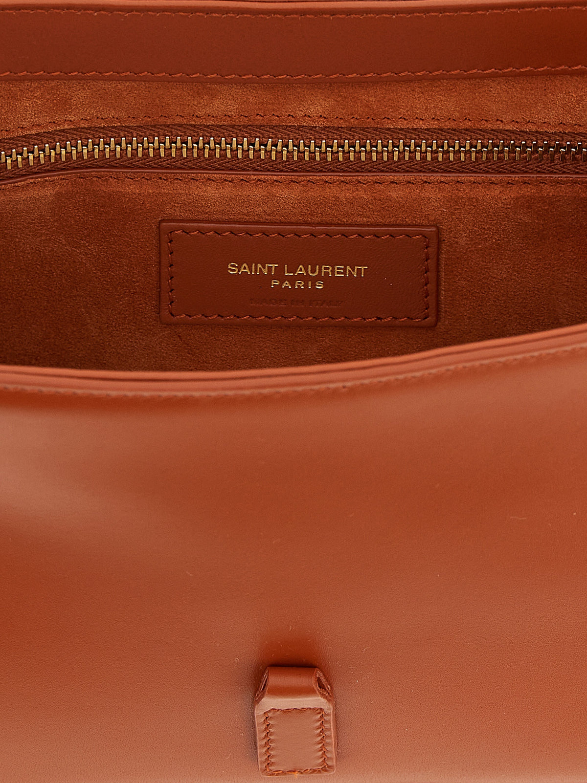 Saint Laurent | Orange Calfskin Shoulder Bag