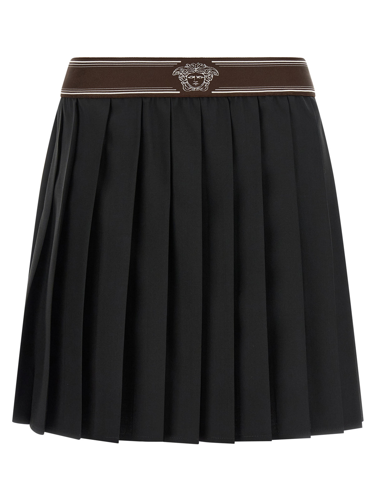 Versace | Black Wool Long Skirt