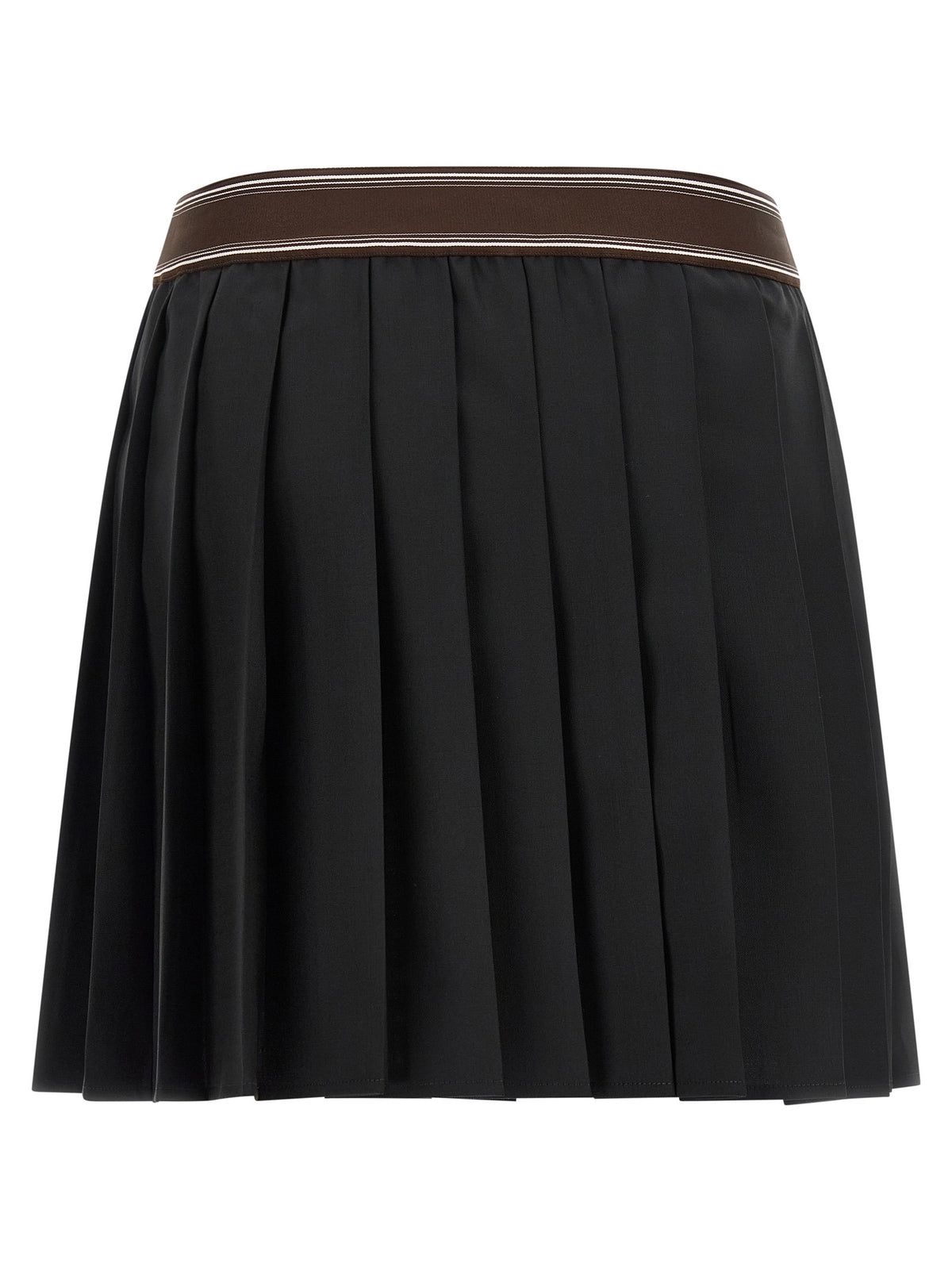 Versace | Black Wool Long Skirt