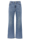 Chloé | Blue Cotton High-Waisted Jean