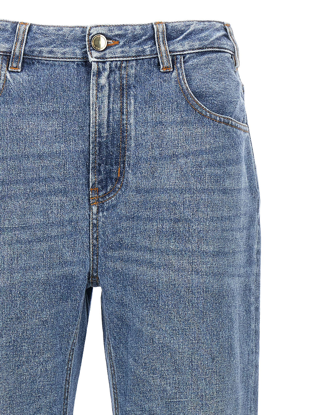 Chloé | Blue Cotton High-Waisted Jean