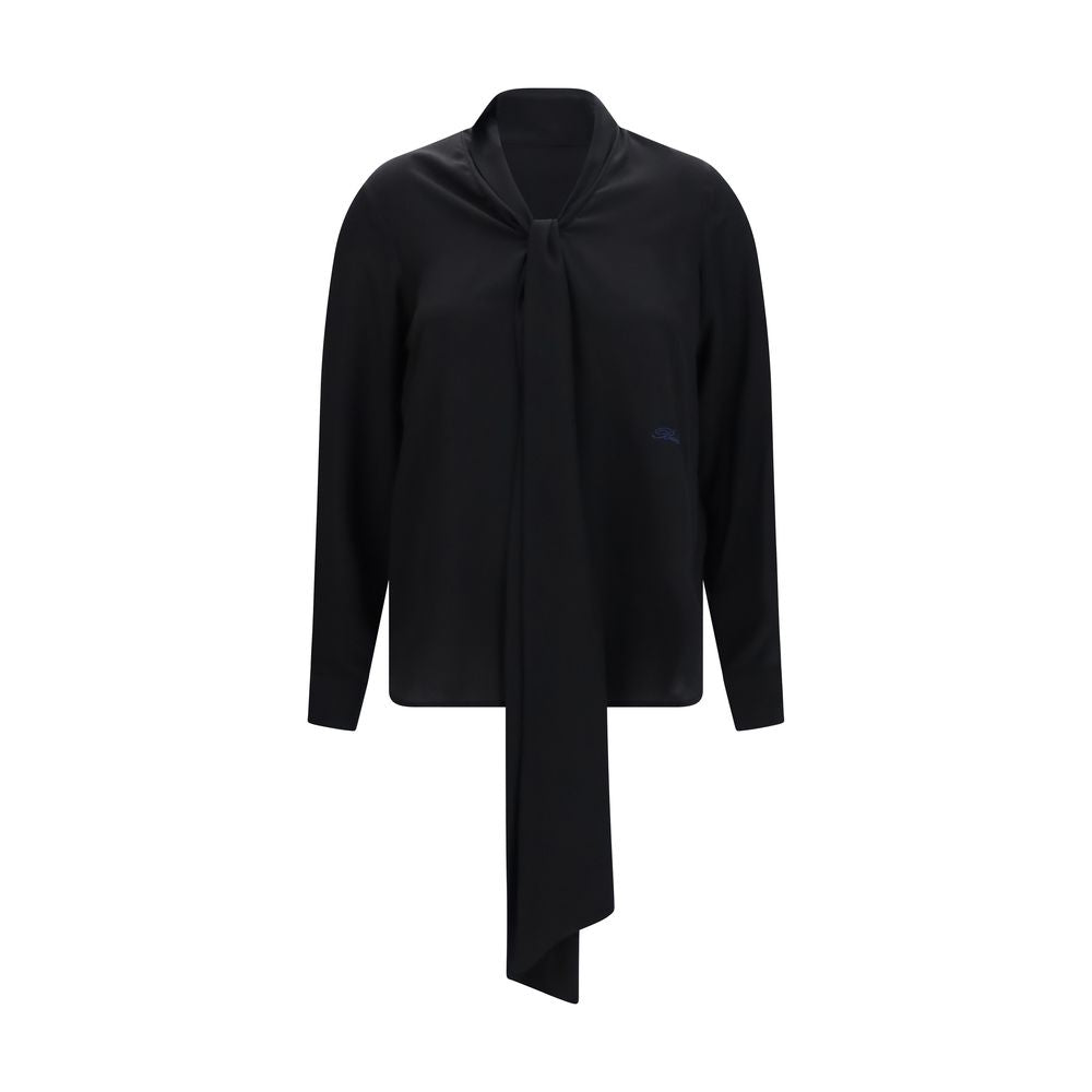 Burberry | Black Silk Blouse