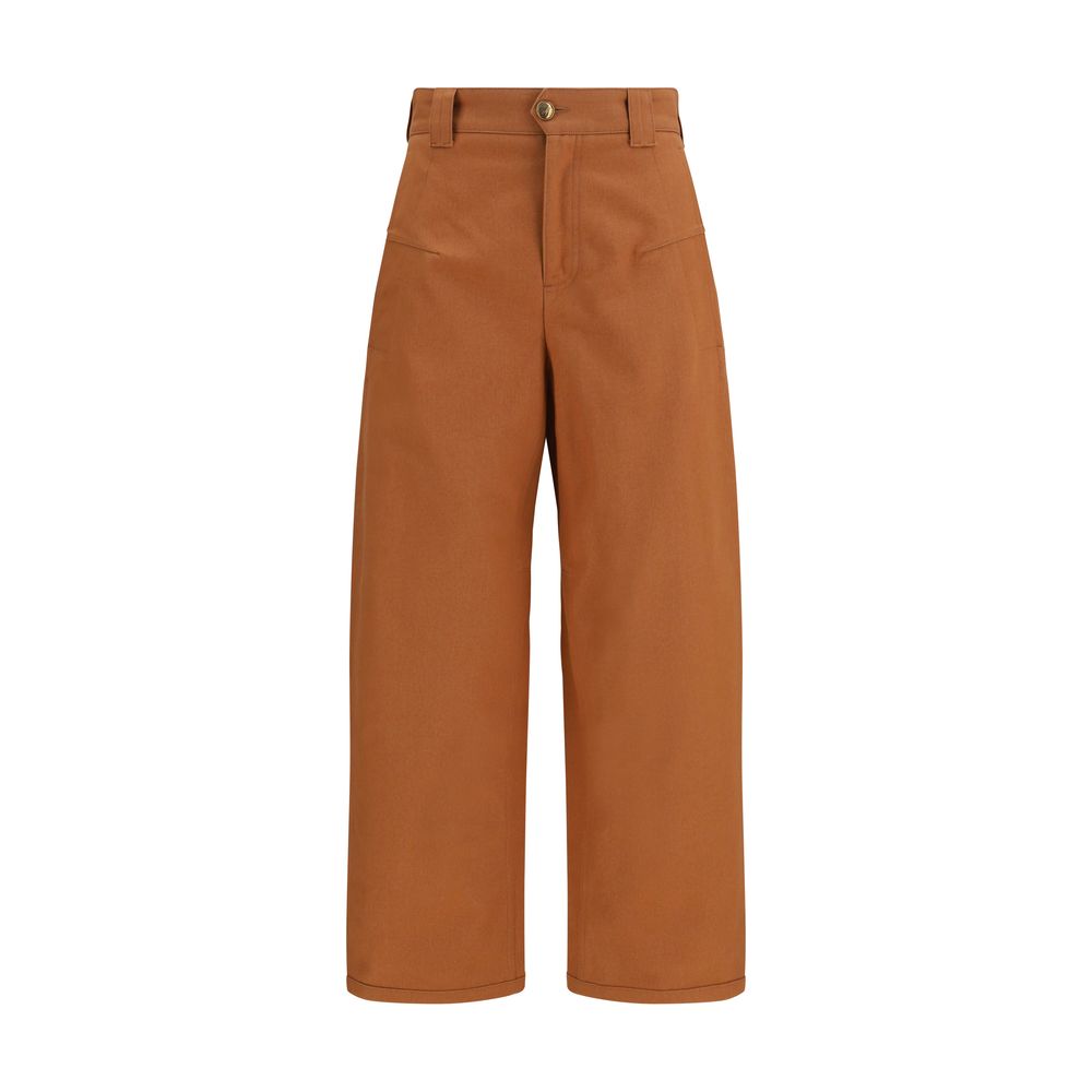 Chloé | Orange Cotton Casual Pants